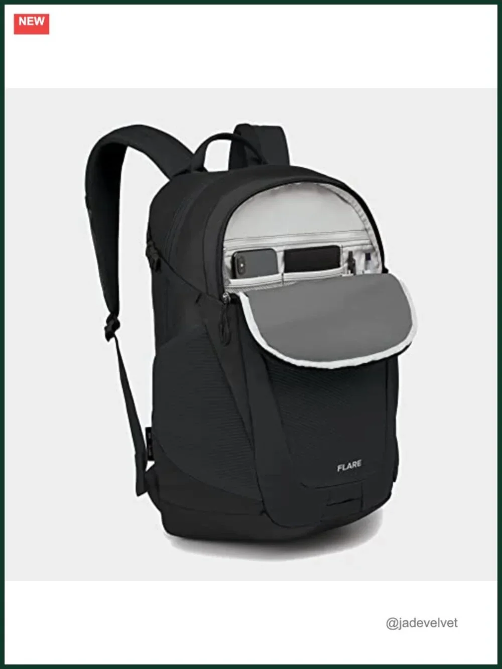 Laptop Backpack, Fits 16in, Polyester, Water Resistant, 27L